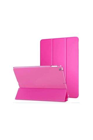 Apple Uyumlu iPad 5. 6. Nesil 2017 2018 9.7" Inc Kılıf Smart Cover Katlanabilir Standlı Akıllı Kapak Pembe
