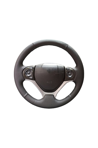 Honda Civic fb7 2013 derisi sökülmeden yapılmaya uygun spor direksiyon kılıfı siyah dikiş
