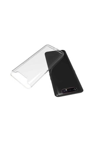 Samsung Galaxy Uyumlu A80 Kılıf Şeffaf Silikon Süper