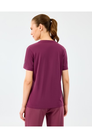 Skechers W V Neck T-shirt Kadın Bordo Tshirt S2510277-3877 Bordo