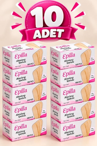 Epilla Abeslang Tahta 100'lü X10 Kutu 1000 Adet - Spatula