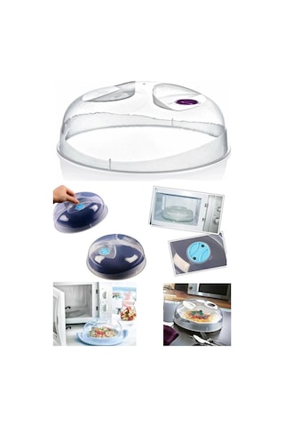 Mikrodalga Fırın Içi Sıçrama Önleyici Plastik Fırın Koruma Kapağı Çok Renkli