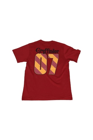 Harry Potter Gryffindor Tişört Kırmızı Çok Renkli