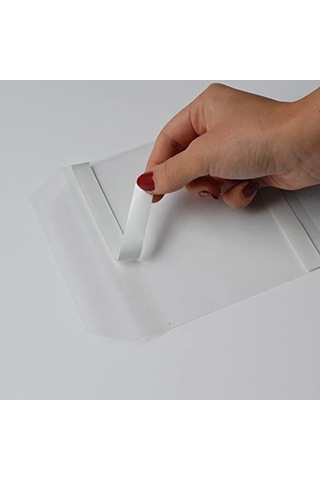 Aso Cd Dvd Zarfı Arkası Yapışkanlı 13x13 Cm Plastik Şeffaf 100 Adet