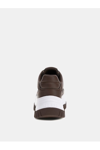Guess Berrett 4g Ve Peony Logolu Kadın Sneaker Ayakkabı Flfbrtpel12 Kahverengi
