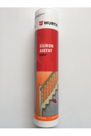 Würth Asetat Silikon Şeffaf Genel Amaçlı 310 Ml Birinci Kalite Şeffaf