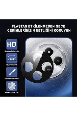 Redmi 14c Uyumlu Kamera Lens Koruyucu Dayanıklı Kamera Koruyucu