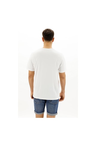 Timberland Ss Kennebec Rıver Lınear Beyaz Erkek Kısa Kol T-Shirt Beyaz