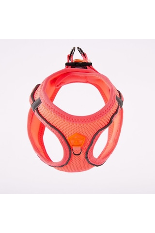 Pawstar Neon Pink - Neon Pembe Airmesh Köpek Göğüs Tasması Çok Renkli