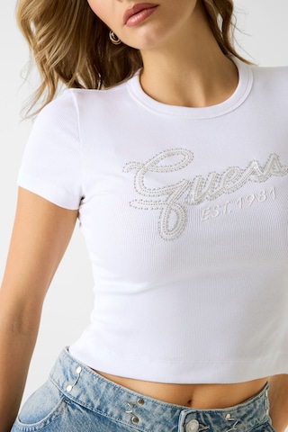 Guess Kadın T-shırt W6rı22ka0h1-g011 Beyaz
