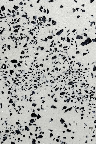 Dekoratif Terrazzo Yuvarlak Tepsi 26 Cm Beton Mermer Desenli Sunumluk Organizer Tepsi Marble