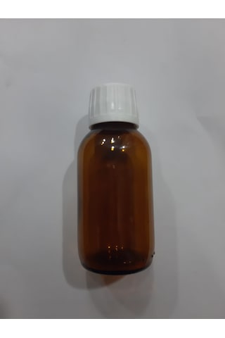 Kahverengi Ilaç Şişesi Kapaklı 100 Ml - 50 Adet Toptan
