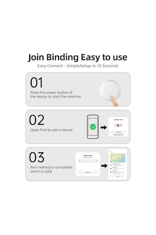 Yaozixa 4'lü Beyaz Gps Konum Takip Cihazı, Bt 5.2 İle Akıllı Kayıp Engelleme, 10 Ay Pil Ömrü, Evcil Hayvan-çocuk-baglija İçin