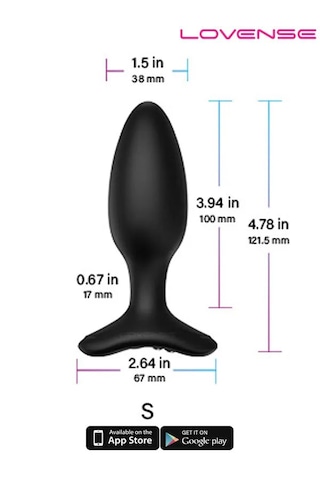 Lovense Hush 2 Telefon Ve Bluetooth Kontrollü Anal Plug 1.5