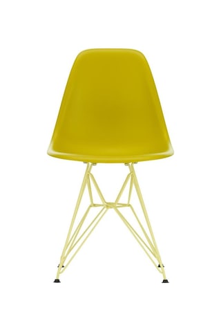 Vitra Eames Plastik Yan Sandalye Re Dsr Duotone, Geri Dönüştürülmüş Plastik Sarı