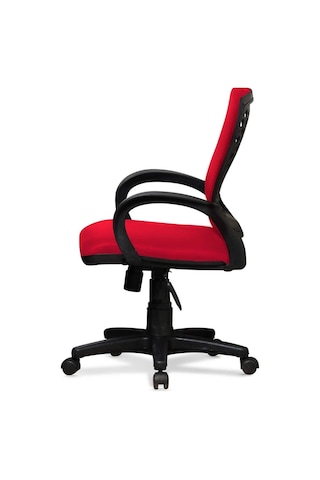 Ev Ve Ofis Çalışma Sandalyesi Bilgisayar Ve Sekreter Koltuğu Petek Model Kırmızı