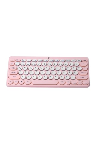 Blueforce Bt-k95 2,4ghz Wireless + Bluetooth Kablosuz Sessiz Klavye Pembe Çift Modlu Telefon Tablet Mac Uyumlu Sku: Smgstk4877fc9dab