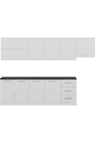 Minar 300 Cm Mutfak Dolabı Beyaz 300-B8 Beyaz