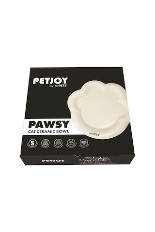M-pets Pawsy Seramik Kedi Ve Köpek Mama Kabı Beyaz 100 Ml 244-51008.01