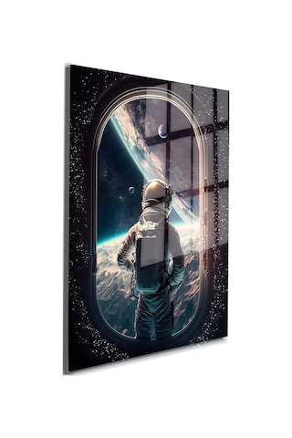 Space/uzay Yapay Zeka Özel Tasarım Cam Tablo Ofis, Mutfak Çocuk Odası, Salon 104