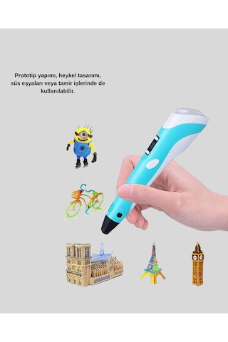 Mey İthalat 3d Kalem Ergonomik Ve 1.75 Mm Filament Destekli Fdm Yazıcı Kalemi