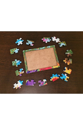Dinozorlar 16 Parça Eğitici Ve Öğretici Ahşap Çocuk Puzzle & Yapboz Bebek Çocuk Oyuncak