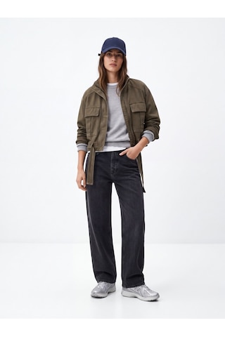 LTB Regular Fit Simli Triko Gri Kazak