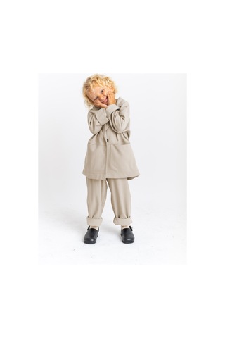 Oliventhekid Unisex Ceketli Takım Bej Bej