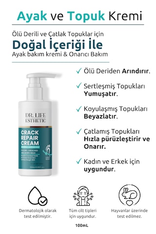 Dr. Life Esthetic Ayak ve Topuk Bakım Kremi 100 ML