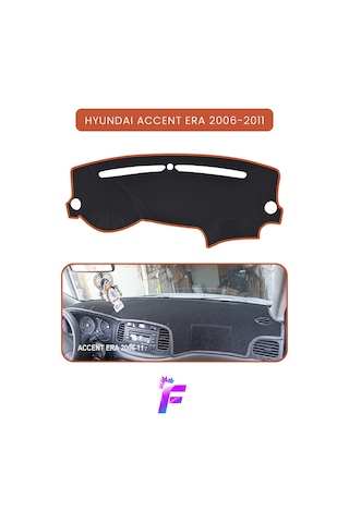Hyundai Accent Era 2006-2011 Torpido Kılıfı Yansıma Engeller Kolay Montaj Oto Aksesuar Tc46 Kahverengi