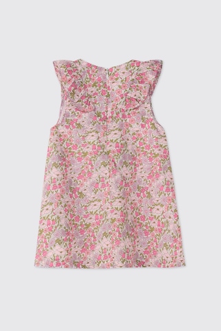 Panço Liberty Kumaş Yenidoğan Pembe Elbise