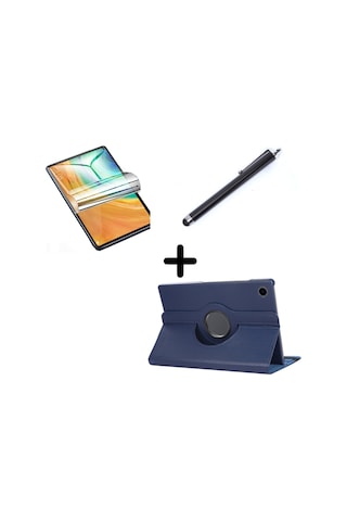 Honor Uyumlu Pad X8 101. İnç Kılıf Dönen Tablet Kilifi Ekran Koruyucu+kalem