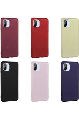 Nourthkiingdom Redmi A1 Kılıf Nrtk Premier Silikon Kapak - Gold Gold