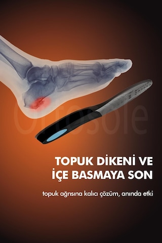 Active Team OS200 Topuk Dikeni Düz Tabanlık İç Basma Önleyici Kemer Destekli Plantar Fasiit İç Tabanlık