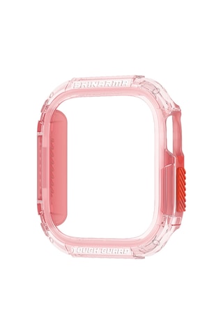 Watch 10 Serisi 42mm Skinarma Atom Tpu Kasa Koruyucu Pembe Pembe