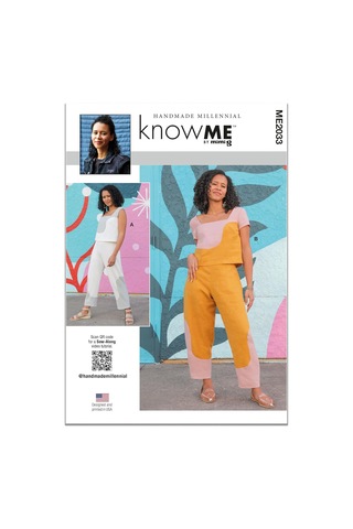 Mccall&apos S Know Me Bayan Kazak Kırpma Üstler Ve Pull-on Pantolon Dikiş Desen Seti, Tasarım Kodu Me2033, Bedenler 18-20-22-24-26
