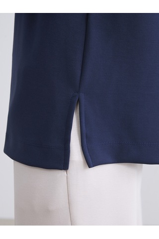 Lcw Everyday Lacivert Oversize Modal Karışımlı Kadın Sweatshirt