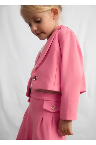 Kız Çocuk Kısa Blazer Ceket Pembe 3451 Pembe