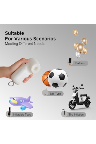 Yaozixa El Zk001 El Tipi Vakum Ve Hava Pompa - Yiyecek Muhafaza & Balon, Top Şişirme - 5 Büyük +5 Küçük Poşetli Kablosuz, 3000mah