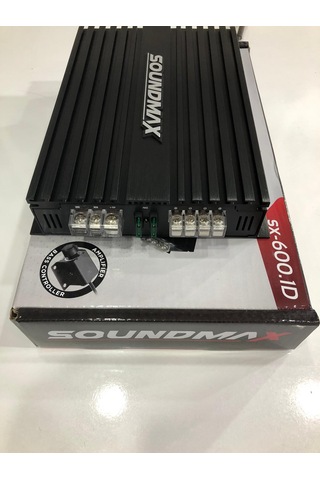 Soundmax Sx-600.1D Mono Anfi 4000W 250W @4 Ohms Bas Kontrollü