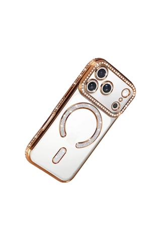 Newface Apple iPhone Uyumlu 17 Pro Max Joke Simli Magneticsafe Kılıf - Turuncu Diğer