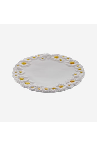 Edelweiss İtaly Beyaz Seramik Kahvaltı Tabağı 22 Cm