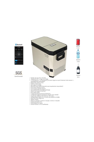 U-frigo Oto Buzdolabı Leto Duo Çift Kapaklı 55lt 12v/24v U-frigo Oto Buzdolabı Leto Duo Çift Kapaklı 55lt 12v/24v