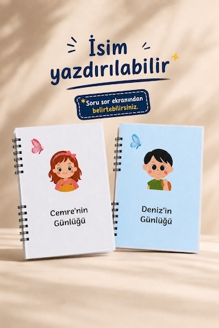 Yaz Tatili Günlüğüm, Çocuklar İçin Günlük Defteri, Günlük Mavi