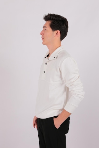 Five Pocket Fp24b2105 Erkek Dik Yaka Çıt Çıtlı Sweatshirt Ekru