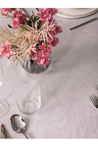 Cotton Box Jakarlı Dertsiz Masa Örtüsü Lavinia Lavanta 155x220