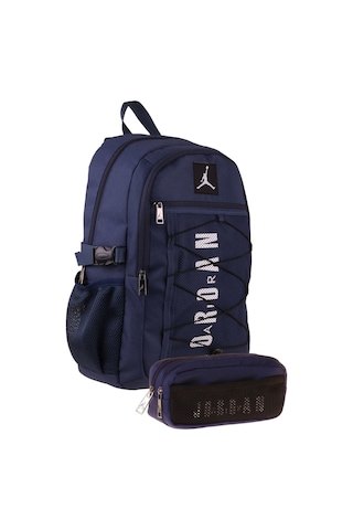 Jordan Air New York Navy Blue Lacivert İkili Sırt Çantası Ve Kalemlik Seti - Erkek Çocuk - Setja-q3166c