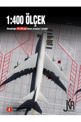 1/400 Ölçek Uçaklar İçin Premium Havaalanı & Pist Diorama Zemini 20 30 Cm - 1 Parça