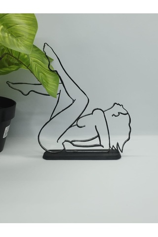 Yatarak Poz Masa Dekor Hediye Fikri Sanat Heykeli