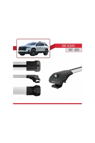 Gmc Acadia 2017-2023 Arası İle Uyumlu Ace-1 Ara Atkı Tavan Barı G